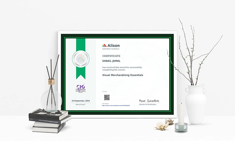 Certificate in Merchandising Essentials - Shakil Jamal